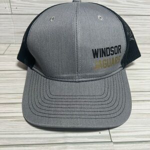 Windsor Jaguars Gray Black Snap Back Mens Hat Snapback   Like new condition (See